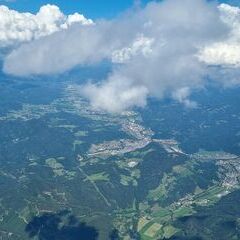 Flugwegposition um 13:34:19: Aufgenommen in der Nähe von Gemeinde Oberaich, 8600 Oberaich, Österreich in 2776 Meter